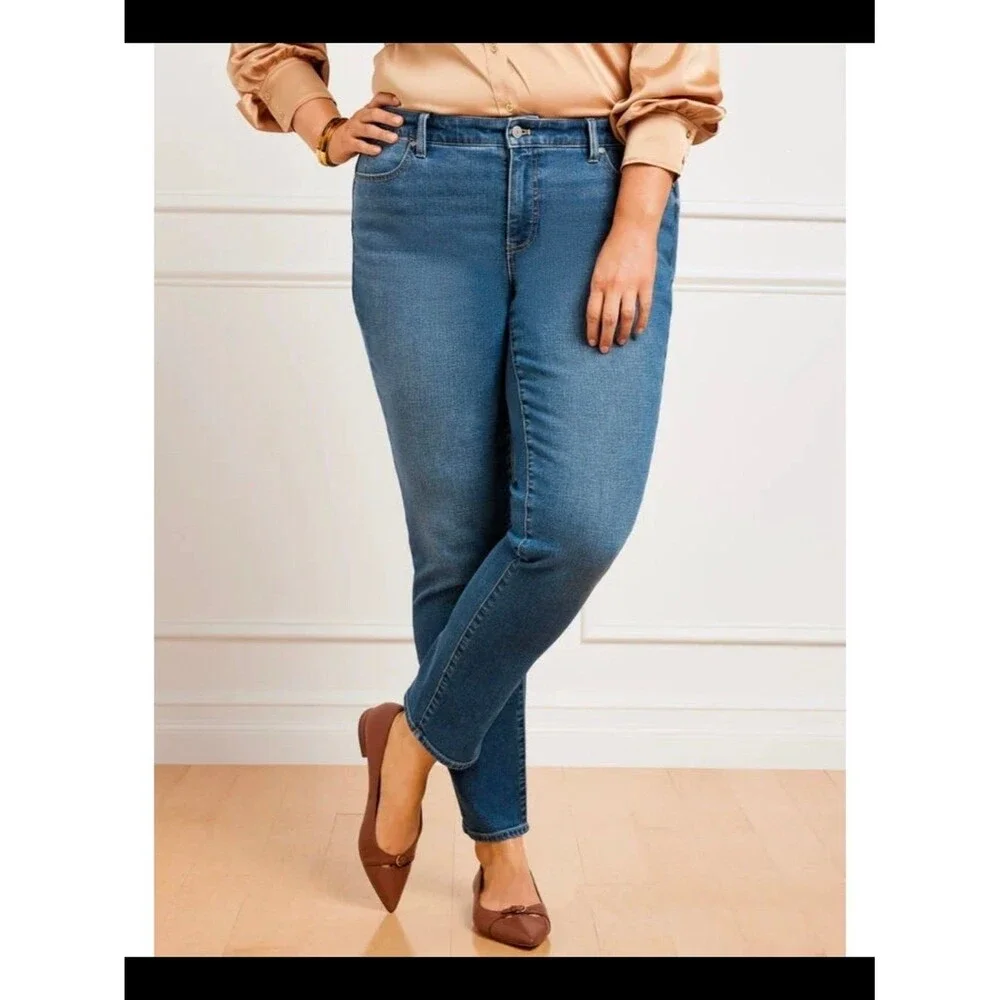Talbots Everyday Relaxed Blue Straight-Leg Jeans Size 20W